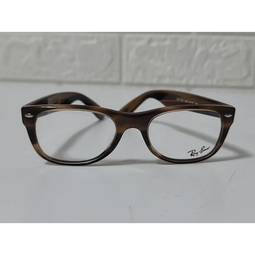 Ray-Ban Eyeglasses RB 5184 5139 Polished Striped Brown Square Frame 50[]18 145 - Picture 8 of 10